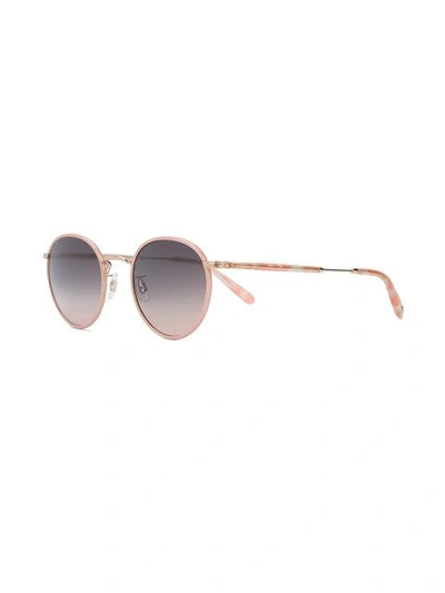 Shop Garrett Leight Wilson Sunglasses In Pink