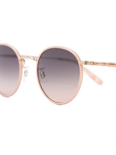 Shop Garrett Leight Wilson Sunglasses In Pink