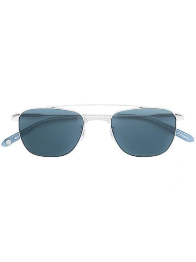 Shop Garrett Leight Riviera Sunglasses In Metallic