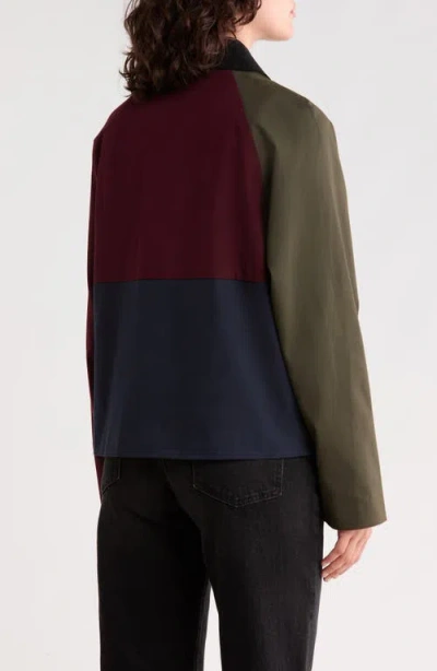 Bernardo Colorblock Short Jacket In Multi