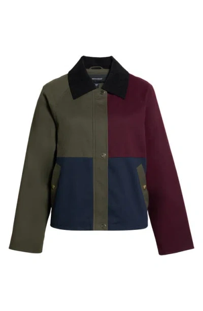 Bernardo Colorblock Short Jacket In Multi