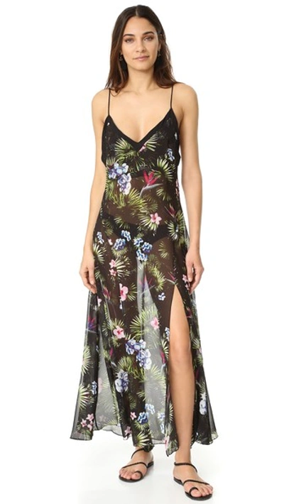 Shop Fleur Du Mal Tropical Slip Dress