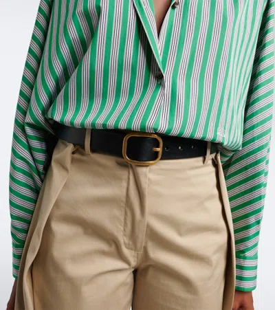 Loewe Leather Belt In Black