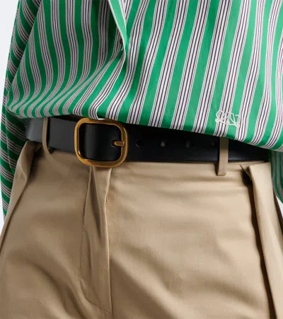 Loewe Leather Belt In Black