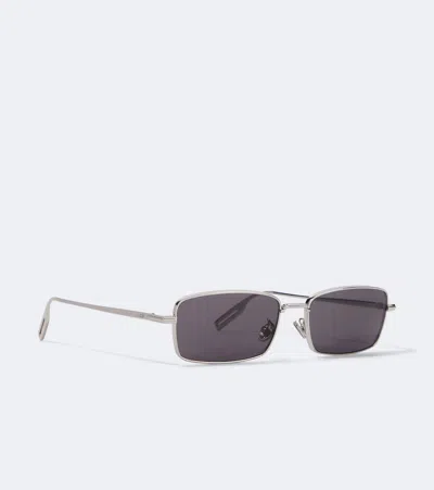 Dior Blacksuit S21u Rectangular Sunglasses In Silver