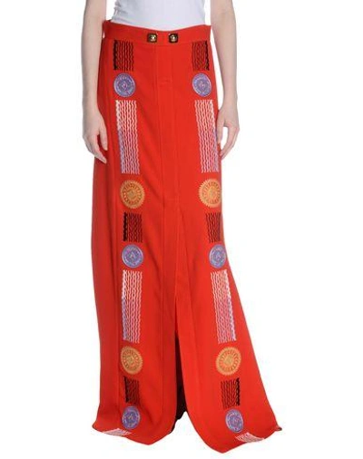 Shop Peter Pilotto Maxi Skirts In Red