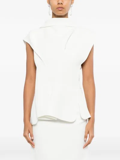 Maticevski Bluse Mit Einsätzen In White