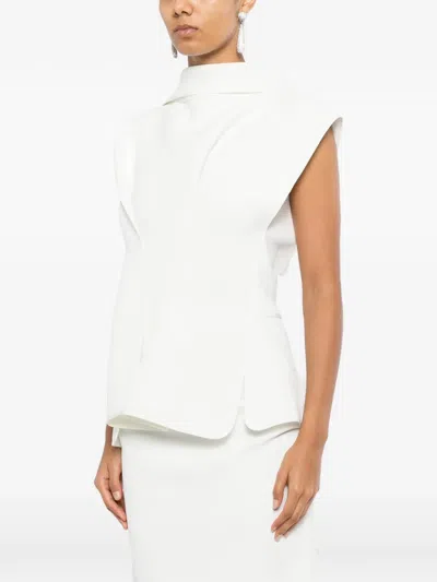 Maticevski Bluse Mit Einsätzen In White