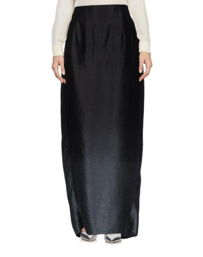 Shop Maison Margiela Long Skirts In Black