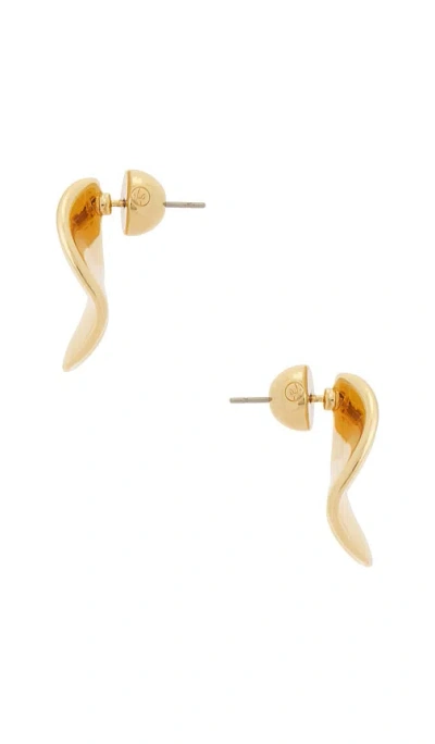 Ettika Molten Disc Stud Earrings In 金色