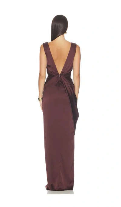 Katie May Leo Gown In Brown
