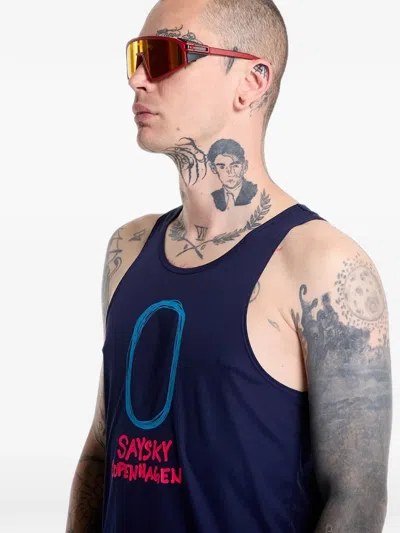 Saysky Statement Flow Singlet In Blue