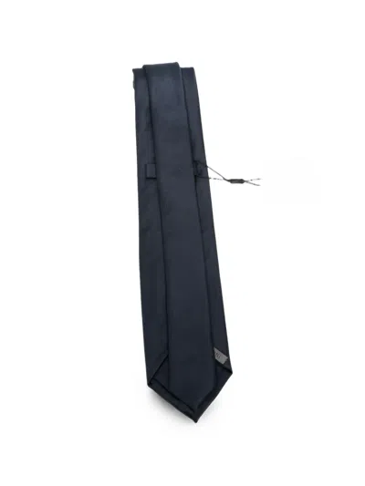 Corneliani Pointed-tip Tie In Blue
