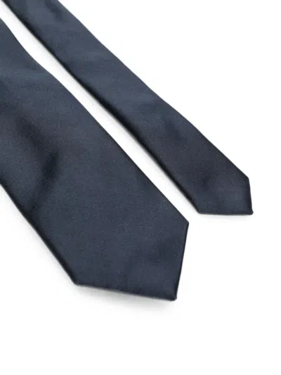 Corneliani Pointed-tip Tie In Blue