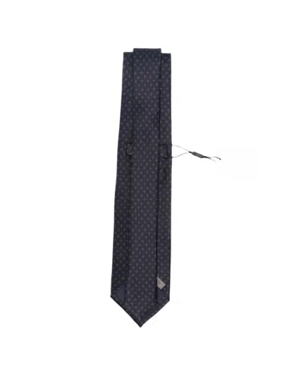 Corneliani Geometric-print Tie In Blue