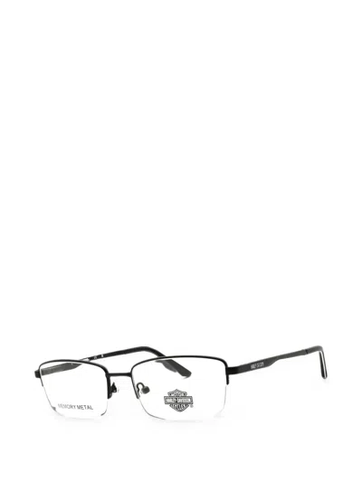 Harley-davidson Rectangle-frame Glasses In Black