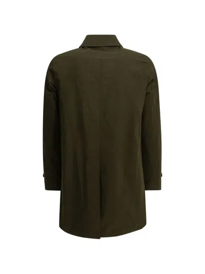 Sealup Button-up Single-breasted Coat In Green