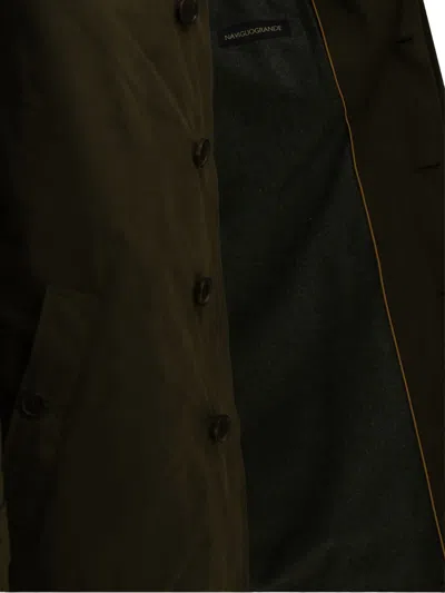 Sealup Button-up Single-breasted Coat In Green
