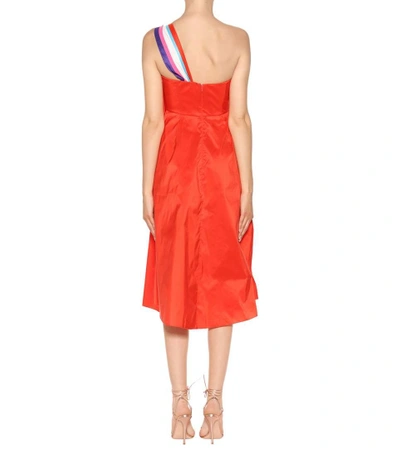 Shop Peter Pilotto Asymmetric Dress In Red