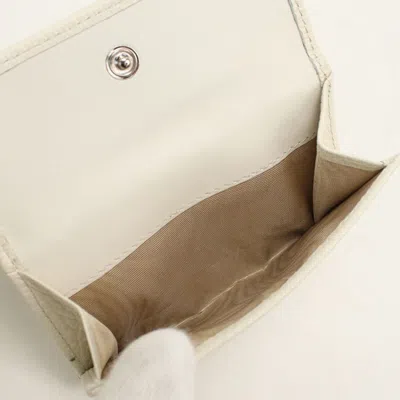 Pre-owned Prada White Leather Wallet (tri-fold) ()