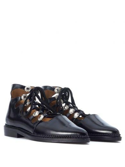 Shop Toga Pulla Black Shiny Leather Shoes In Nero