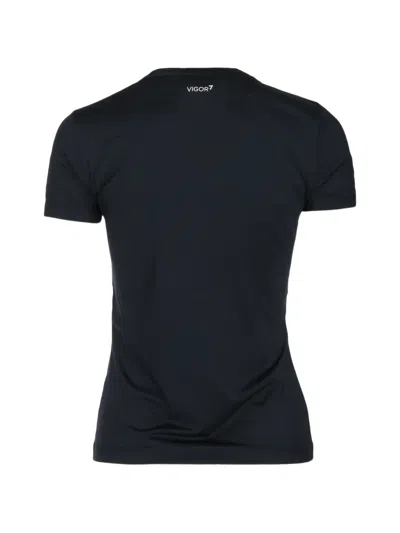 Ea7 Vigor7 Logo-print T-shirt In Black