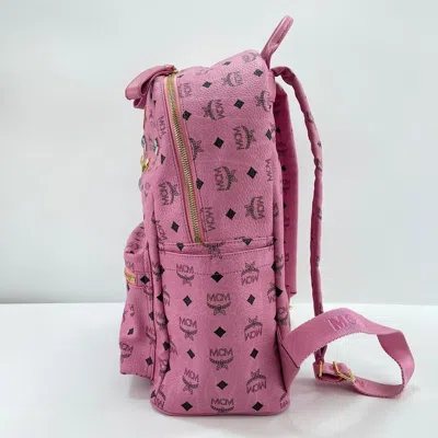 Pre-owned Mcm Pink Leather Backpack ()