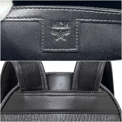 Pre-owned Mcm Black Leather Backpack ()