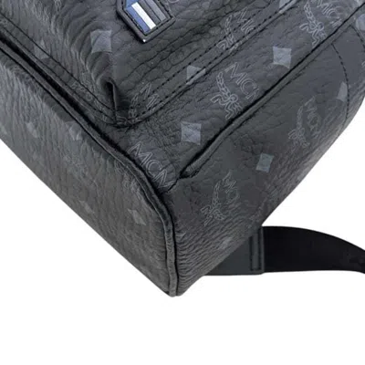 Pre-owned Mcm Black Leather Backpack ()