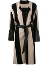 PETAR PETROV striped coat,DRYCLEANONLY
