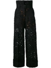 PETAR PETROV lace-embroidered trousers,FENP6411976409