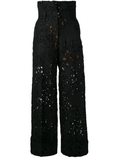 Petar Petrov Lace-embroidered Trousers