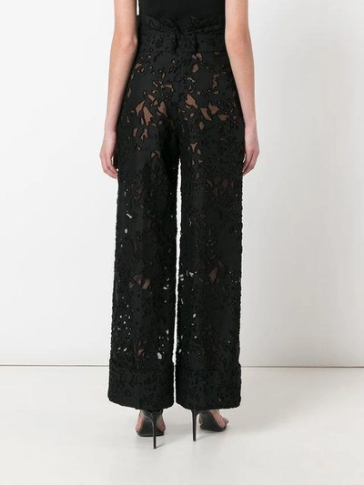 Shop Petar Petrov Lace-embroidered Trousers