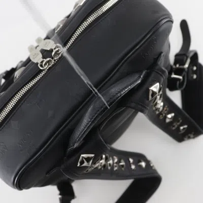Pre-owned Mcm Black Pvc Backpack ()