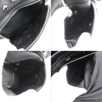 Pre-owned Mcm Black Pvc Backpack ()