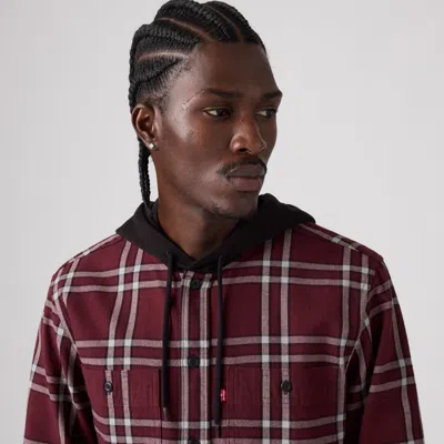 Levi's Classic Relaxed Hooded Worker In Multi