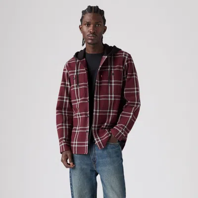 Levi's Classic Relaxed Hooded Worker In Multi