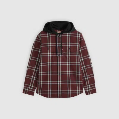 Levi's Classic Relaxed Hooded Worker In Multi