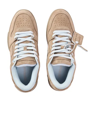 Off-white Solid Color Sneakers In Brown