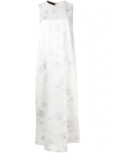 Shop Calvin Klein Collection Floral Dress In White