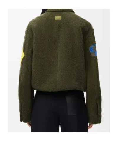 Loewe Bomber Jacket In Shearling In Multi