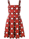 VALENTINO Printed Skater Dress,DRYCLEANONLY