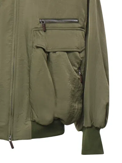 Hed Mayner Multi-pocket Zip-up Jacket In Green