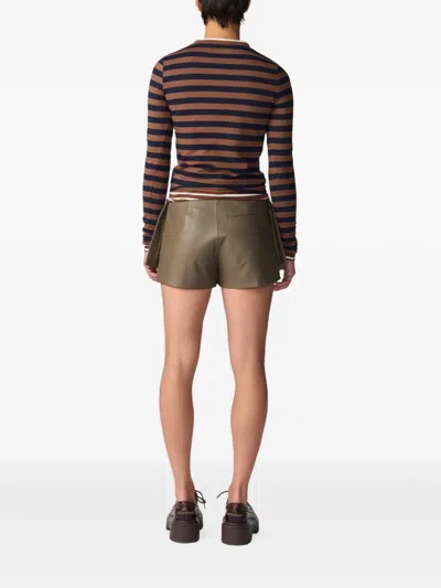 Monse Striped Double-layered T-shirt In Multi