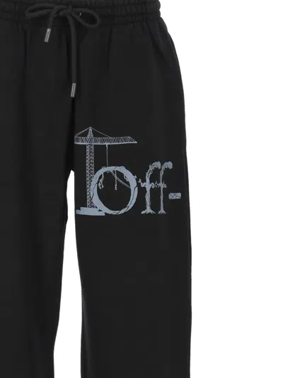 Off-white Logo-print Track Pants In Black