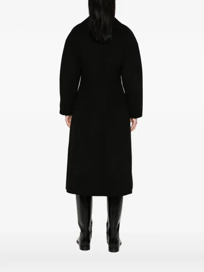 Maje Double-breasted Tailored-collar Coat In Multi