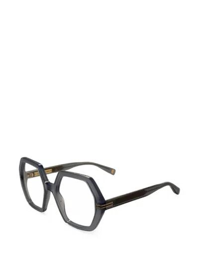 Marc Jacobs Geometric-frame Glasses In Black