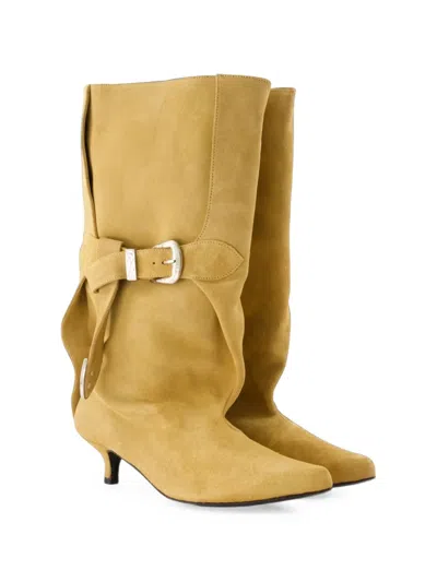 Toga Pulla Suede Knee-high Boot In Multi