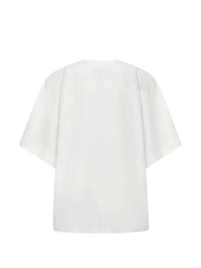 Hed Mayner Oversized Logo-print T-shirt In White