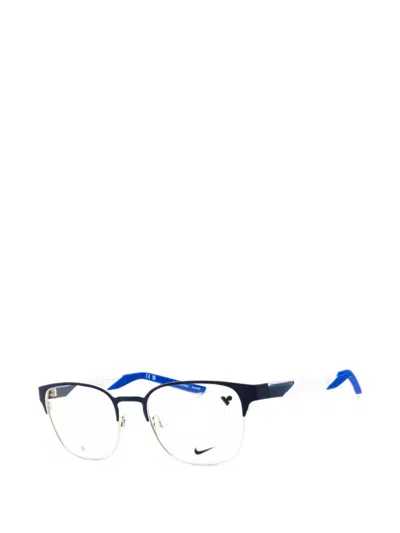 Nike Rectangle-frame Glasses In Blue